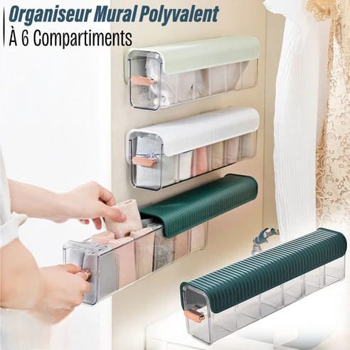 Organiseur Mural Polyvalent À 6 Compartiments Pour La Maison Et Le Bureau